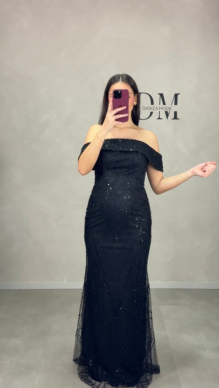 Mel Abendkleid Schwarz