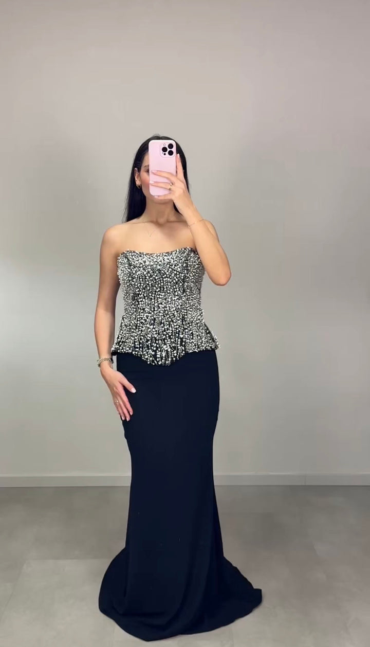 Eflal Abendkleid Schwarz