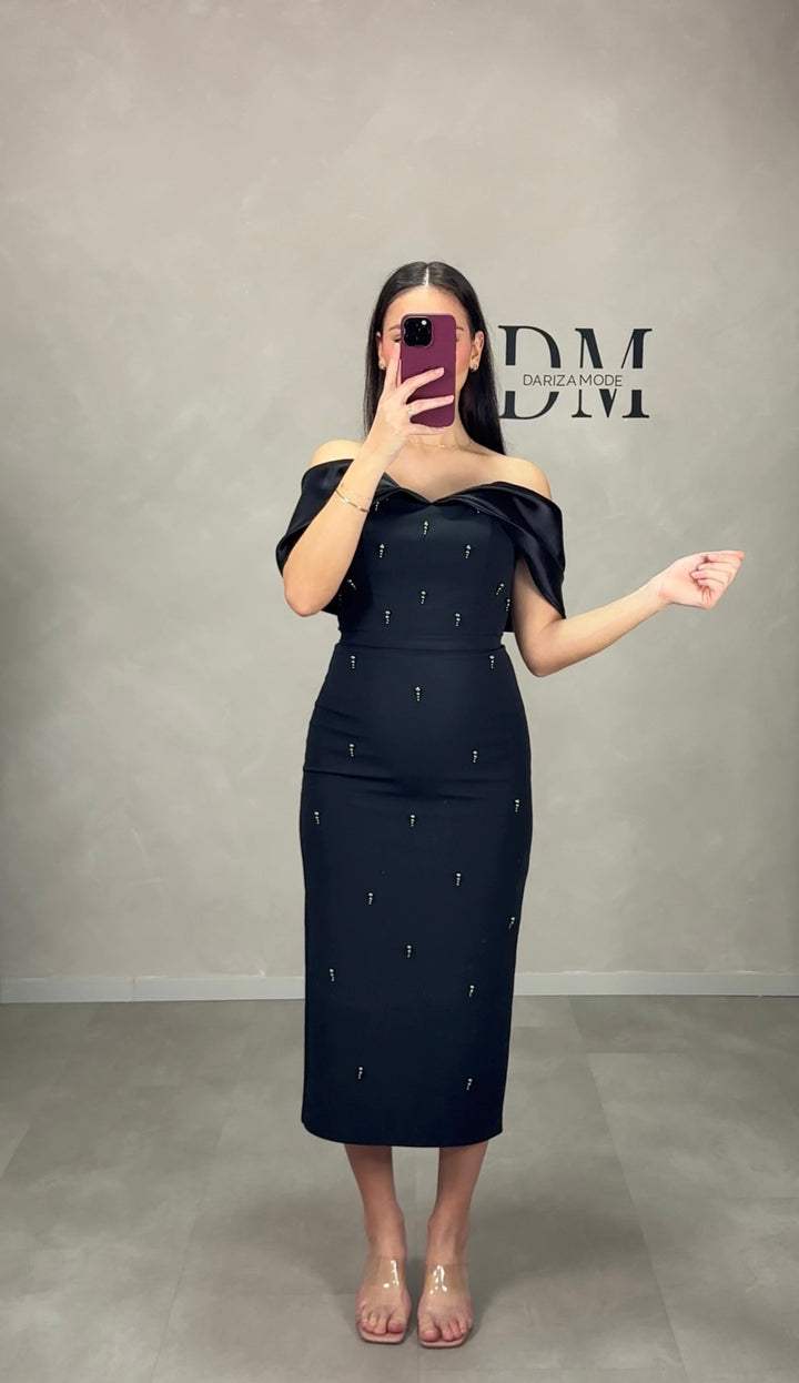 Ajda Midikleid Schwarz