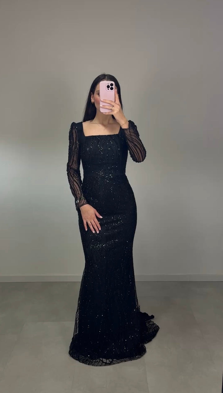 Efil Abendkleid Schwarz