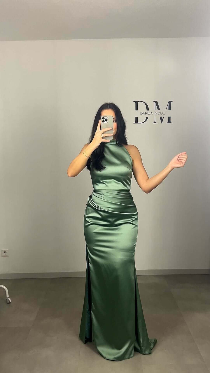 Hira Evening Dress Mint Green