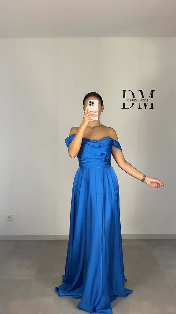 Nala evening dress blue – Dariza Mode