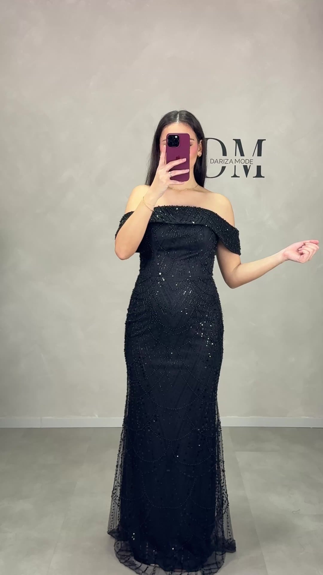 Mel Abendkleid Schwarz