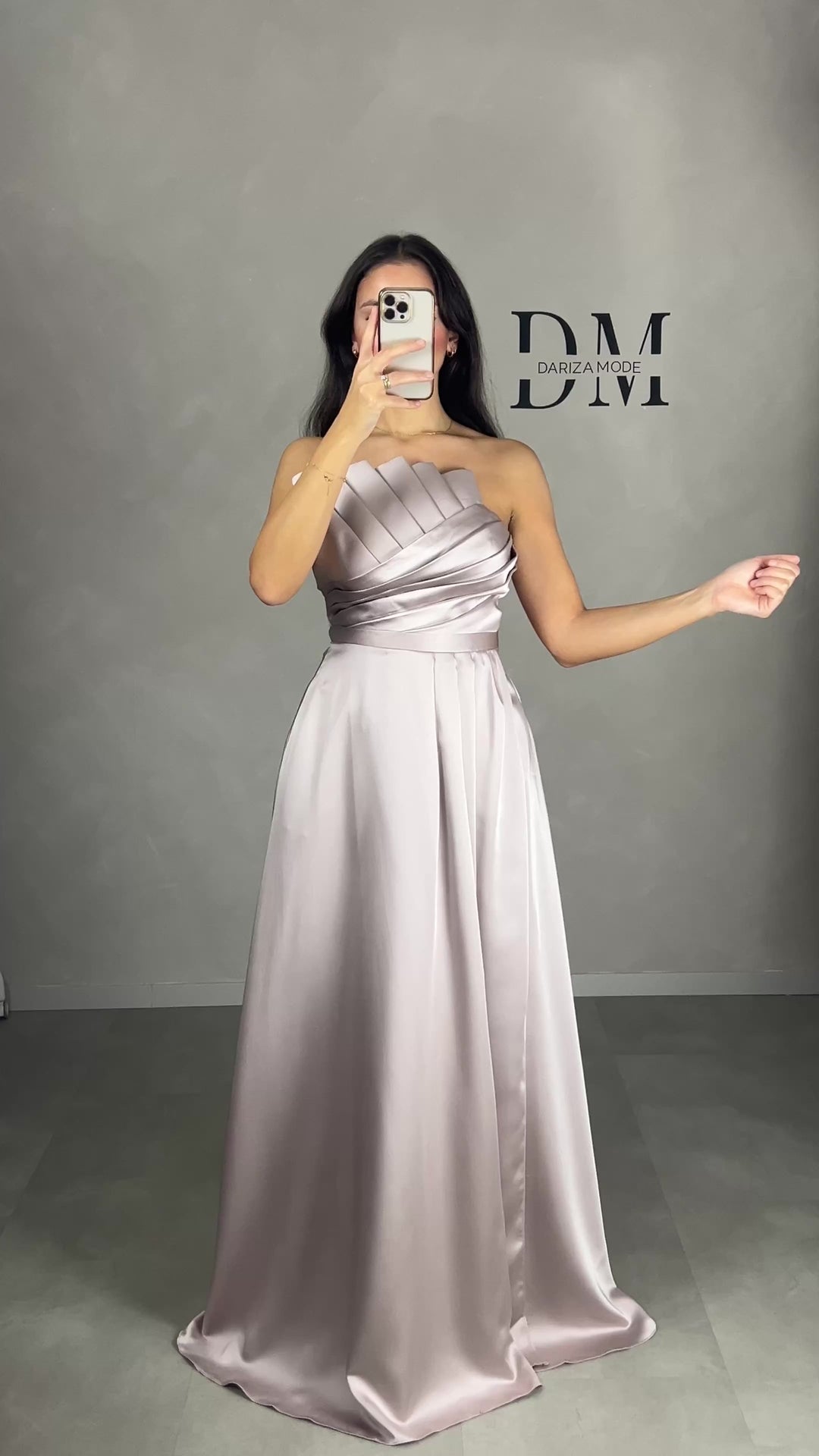 Ipek Abendkleid Champagne