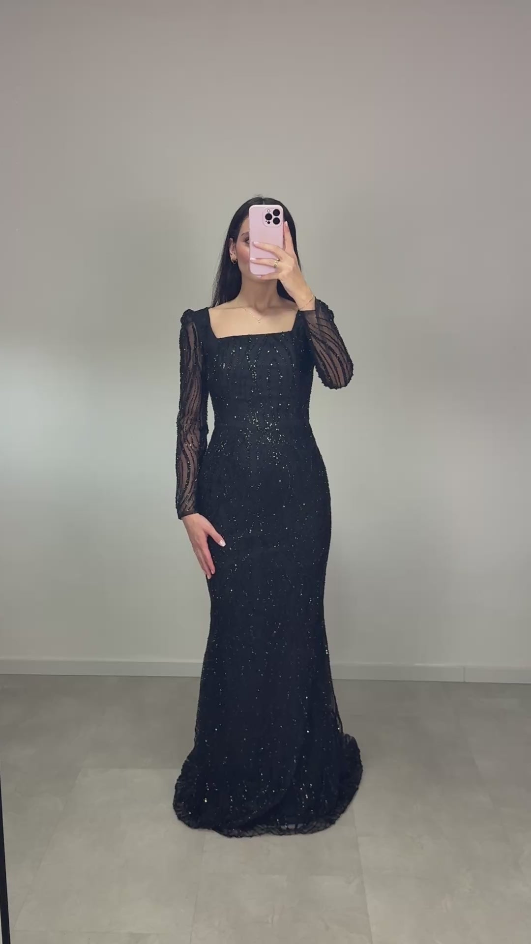 Efil Abendkleid Schwarz