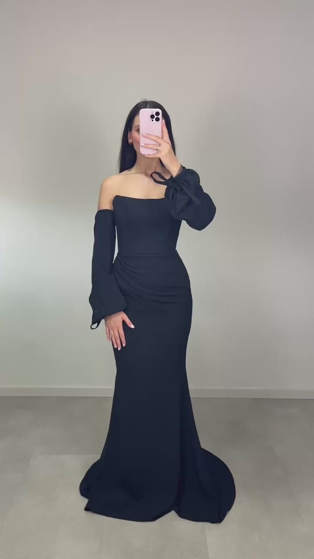 Viyan Abendkleid Schwarz