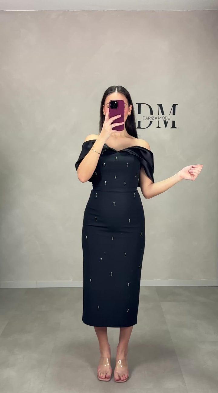Ajda Midikleid Schwarz