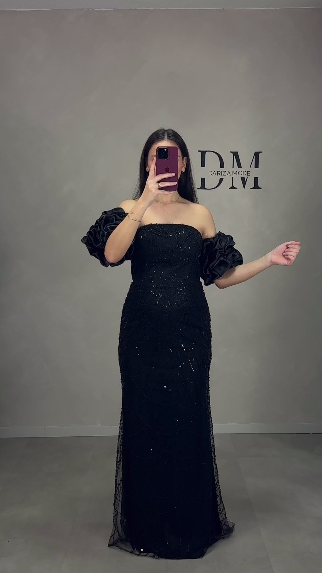 Duru Abendkleid Schwarz